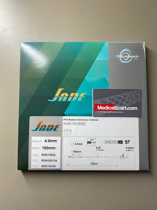 Jade OTW PTA Balloon Catheter - 4mm x 100mm x 135cm, 0.035"