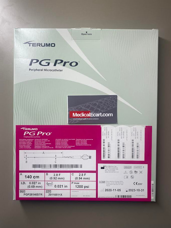 PG Pro ™ Peripheral Microcatheter 140cm 2.8Fr OD,  0.027” ID, 0.021” MAX Guidewire  1,200 psi Max Pressure 1 each