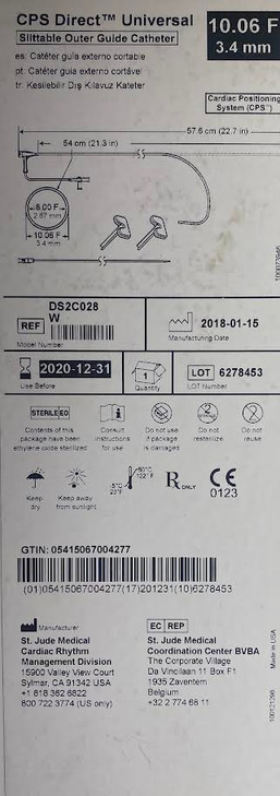 DS2C028 CPS Direct® Upsized Catheter