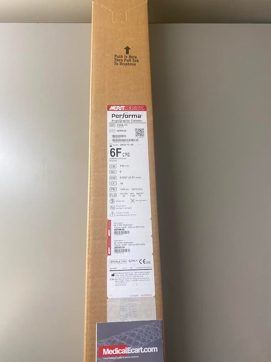 7509-11 6Fr PERFORMA BRAIDED CARDIAC PIG TAIL, .054" ID, 5 SIDE PORTS, Box of 10