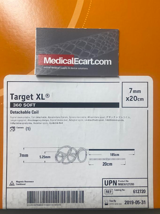 STRYKER NEUROVASCULAR Target XL Detachable Coils 360 Soft 7 x 20cm M0036127200