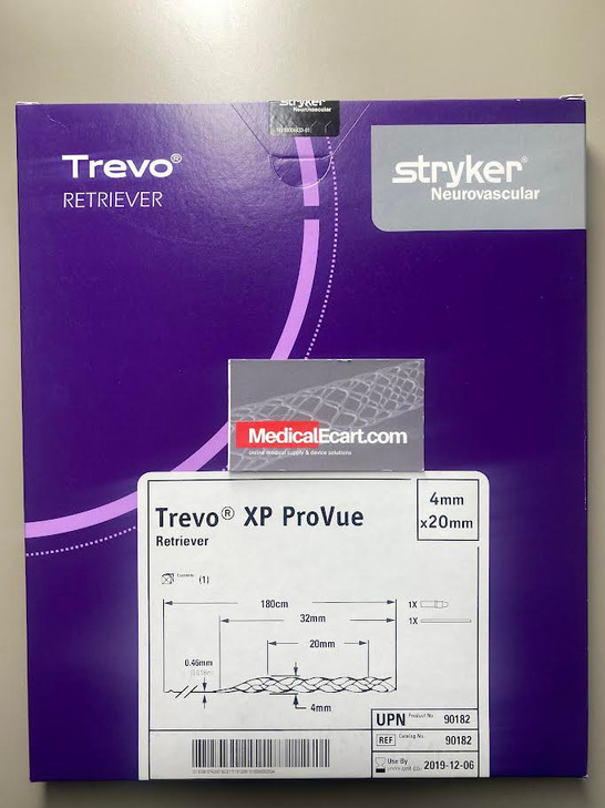 90182 Stent Retriever Trevo ® XP ProVue Retriever 4.0 x 20mm Stryker Neurovascular