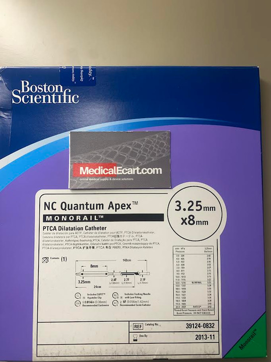 Boston Scientific NC Quantum Apex MONORAIL PTCA Dilatacion Catheter 3.25 mm