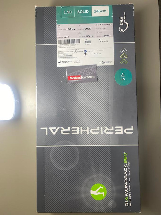 CSI Diamondback 360 (1.50mm Solid Crown)  5Fr. 1.50 Solid 145cm Diamondback 36O® System Solid Crown  ORBITAL ATHERECTOMY SYSTEM