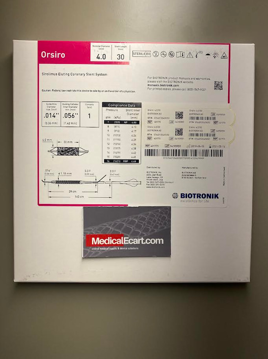 BIOTRONIK 401770 Orsiro Drug Eluting Coronary Stent System 4.0 mm x 30 mm
