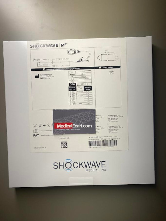 7.0 x 60mm M5+ Shockwave M5+ IVL Catheter M5PIVL7060 BOX OF 1