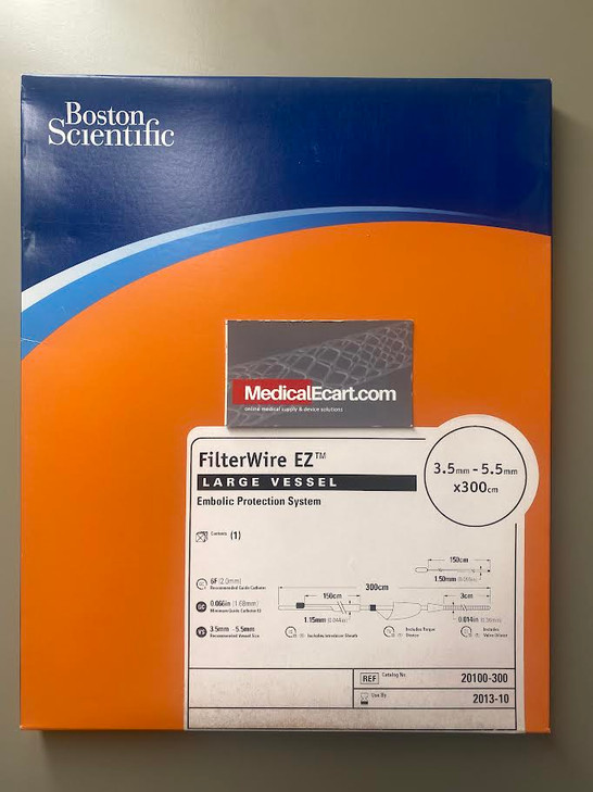 FilterWire EZ™ Embolic Protection System, Vessel Dia. 3.5-5.5, Crossing profile 3.2Fr 20100-300