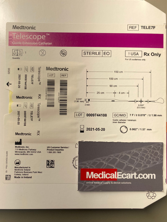 Telescope ™ Guide Extension Catheter. Telescope™ GEC 0.062 0.075 7 F = 0.078 TELE7F