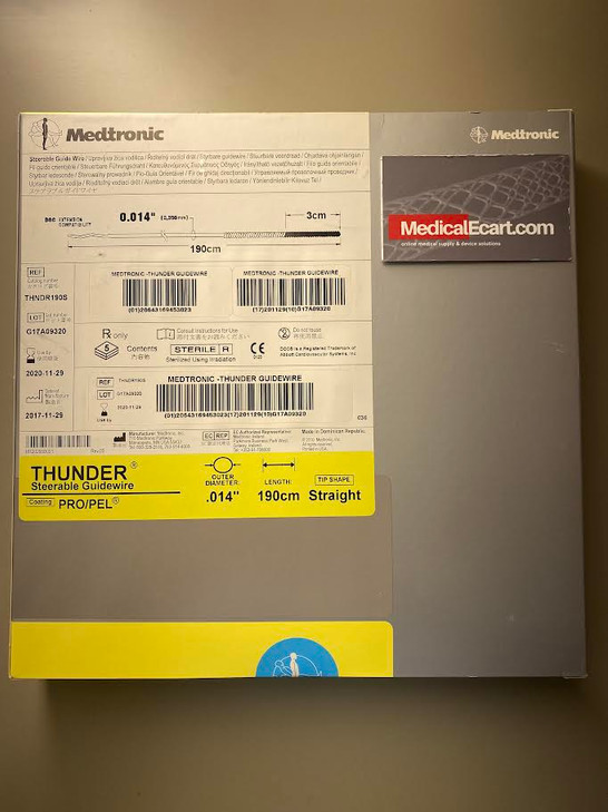 GUIDEWIRE THNDR190S THND S190 SILICONE Vascular Extra Support Silicone Strt Tip Short CORONARY THUNDER.