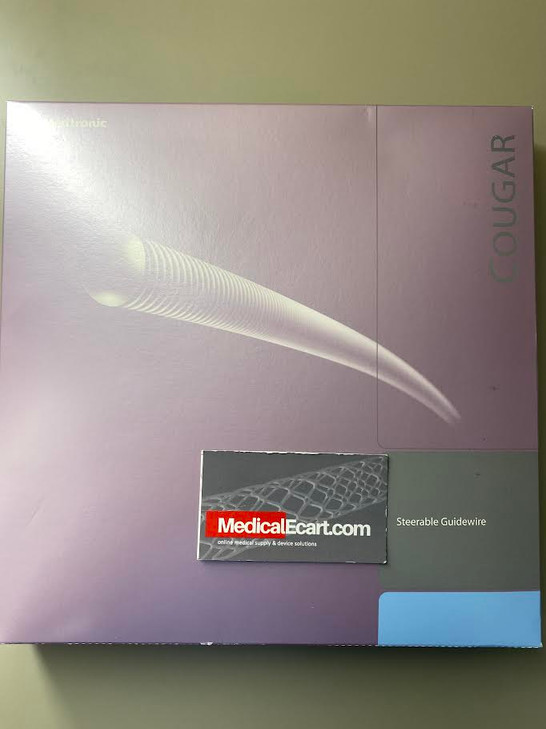 MEDTRONIC Cougar XT .014x190cm, Hydrophilic Straight Steerable Guidewire CGRXT190HS Box of 5