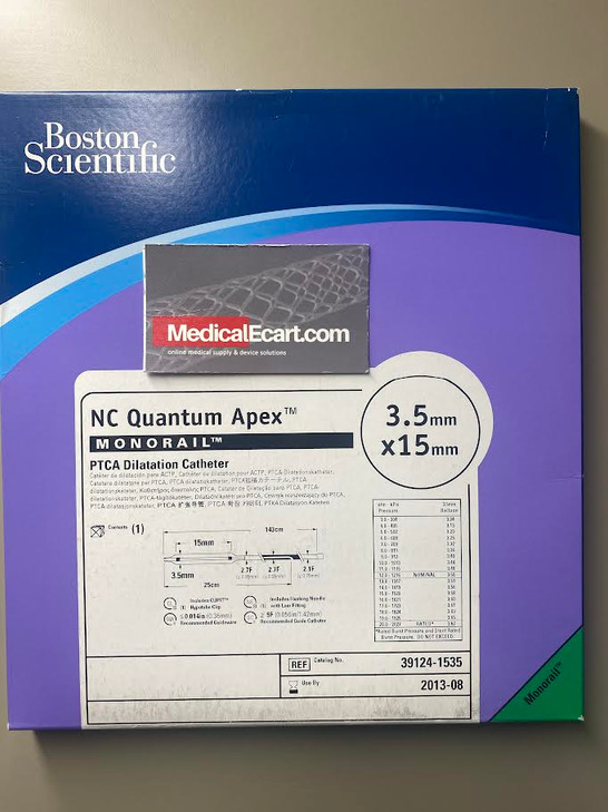Boston Scientific NC Quantum Apex MONORAIL PTCA Dilatation Catheter 39124-1535