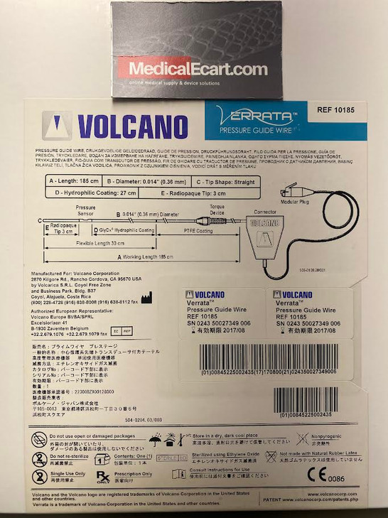 Volcano Verrata Pressure Guidewire