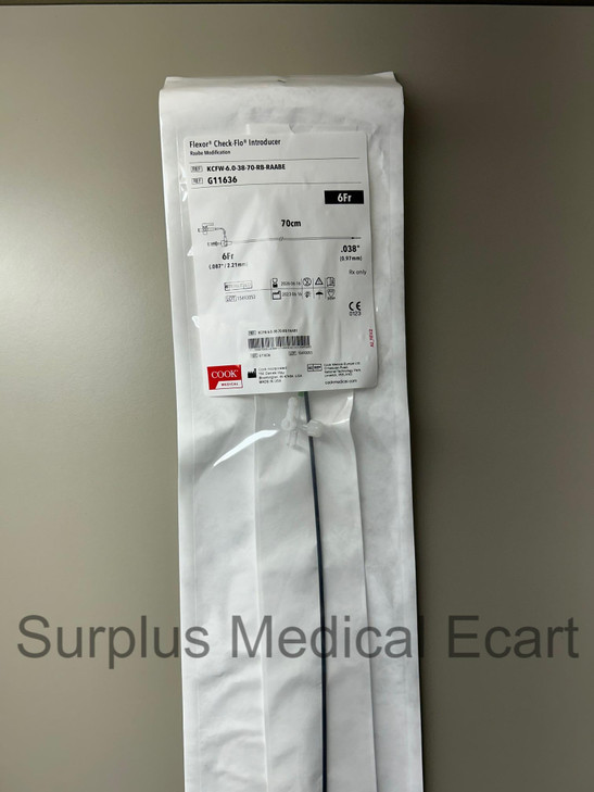 Cook Medical Flexor Check-Flo Introducer - Raabe Modification (KCFW-7.0-38-70-RB-RAABE/G11636)