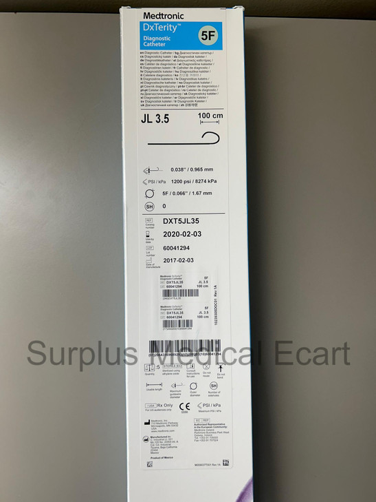 MEDTRONIC DXT5JL35 DxTerity Diagnostic Catheter