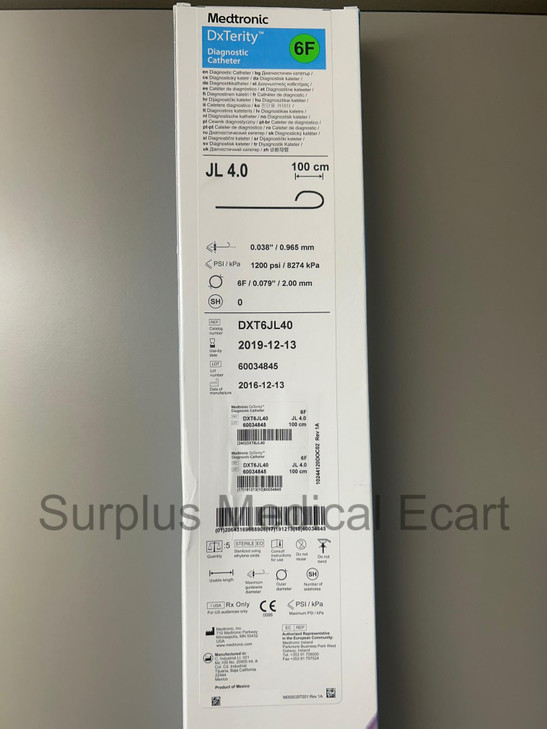 MEDTRONIC DxTerity Diagnostic Catheter (DXT6JL40)