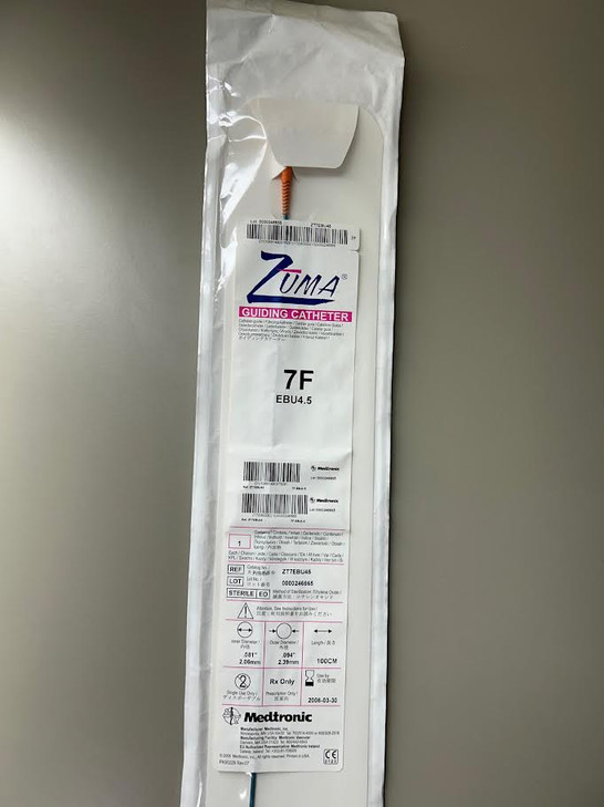Medtronic Zuma Guiding Catheter 7F EBU4.5 (ZT7EBU45)
