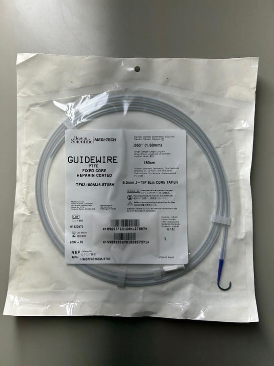 Boston Scientific Medi-Tech Guidewire PTFE Fixed Core Heparin Coated (TF63160MJ6.5T8BH)
