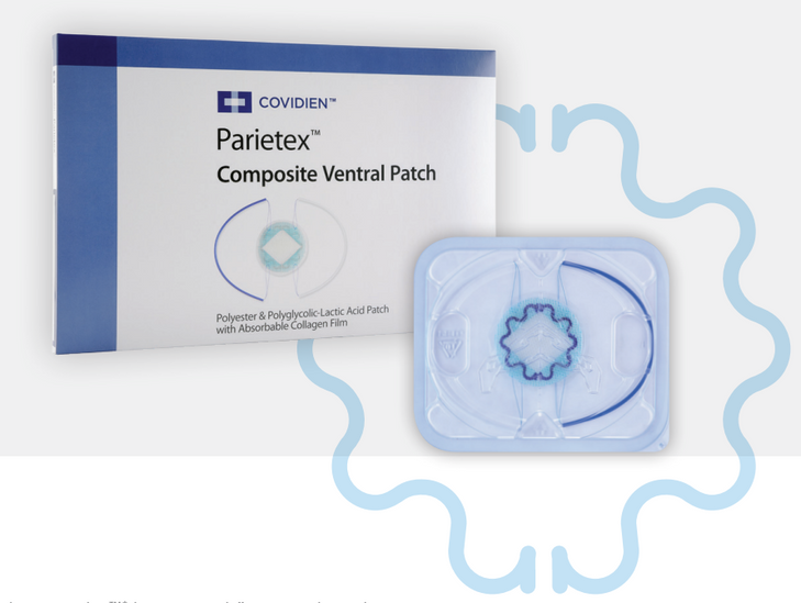 Medtronic PCO4VP Parietex™ Composite Ventral Patch, diameter: 4.6 cm, Box of 01