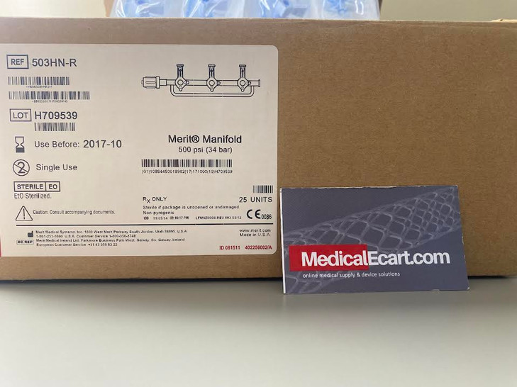 503HN-R Manifold, 3 Port, Half Body, Right Orientation, 500 PSI, ON Handles. Case of 25