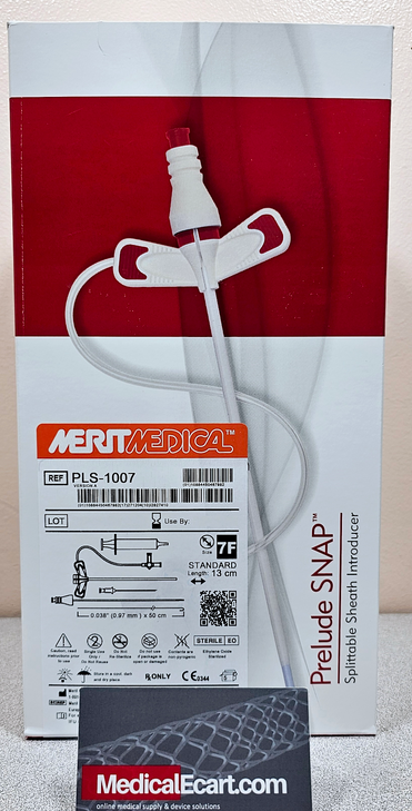 Medical PLS-1007 Prelude SNAP™ Splittable Sheath Introducer, 7 Fr, 13 cm Sheath Length, Hub Collor Orange, Box of 05