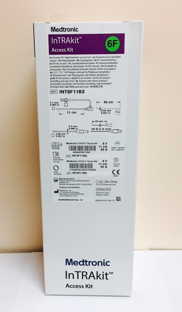 INT6F11B3 InTRAkit 11 cm 20 G IV Catheter Plastic-jacketed 45 cm Pack of 5