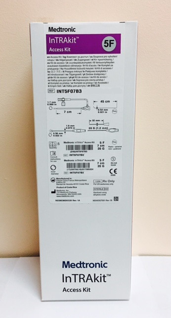 INT5F07B3 5Fr. InTRAkit  7cm 20G IV Catheter Plastic-jacketed  45cm Box of 5