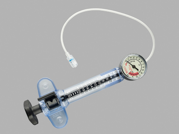 Cook G31027 SPHERE Inflation Device, CID-20-30, Maximum Pressure 30 atm ; Barrell Volume 20 cc (mL), Box of 01