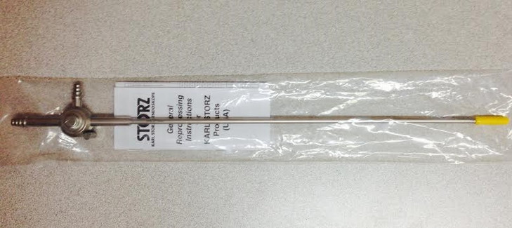 Karl Storz 26172BN Suction Irrigation Tube with Lateral Holes & 2-Way Stopcock, 5 mm x 30 cm