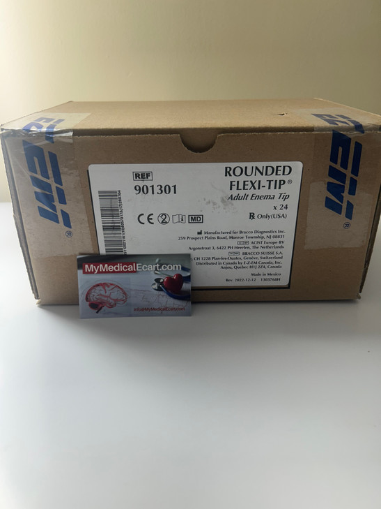 EZ EM 901301 Rounded Flexi-Tip® Adult Enema Tip, 24/Box,