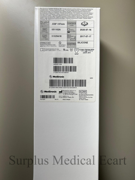 Medtronic 051102A 5Fr x 11cm Input TS Introducer Sheath