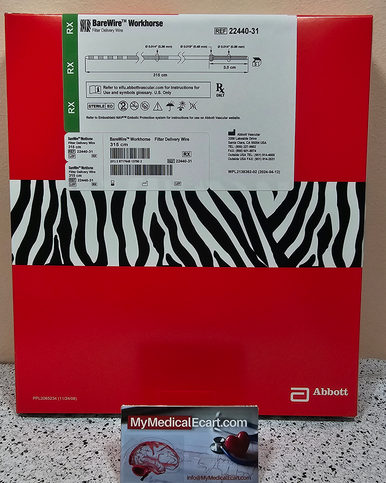 Abbott 22440-31 BareWire Workhorse Filter Delivery Wire 315 cm. Box of 5