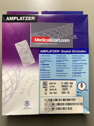 9-ASD-008 AMPLATZER Septal Occluder 8mm AMPLATZER SEPTAL OCCLUDER
