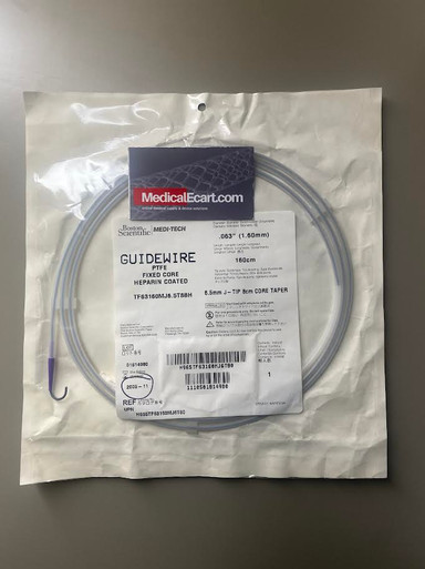 BOSTON SCIENTIFIC GUIDEWIRE PTFE FIXED CORE HEPARIN COATED TF63160MJ6