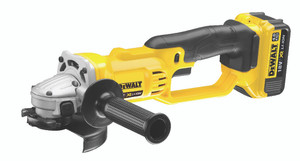 DEWALT HAAKSE SLIJPER 125MM 18V  XR 2 X 4,0AH