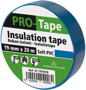 ISOLATIETAPE 19 MM X 20M X 0,15MM, VDE / LICHT BLAUW ISOLATIETAPE 19 MM X 20M X 0,15MM, VDE / LICHT BLAUW