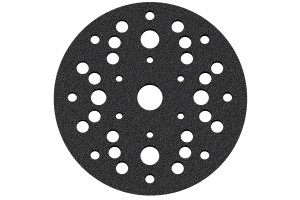 INTERFACE-PAD MET KLITHECHTING Ø 125MM MULTI-HOLE