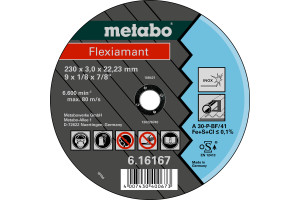 DOORSLIJPSCHIJF FLEXIAMANT Ø 230X3,0X22,23MM VOOR RVS DOORSLIJPSCHIJF FLEXIAMANT Ø 230X3,0X22,23MM VOOR RVS