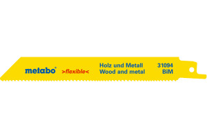 5 RECIPROZAAGBLADEN FLEXIBLE HOUT+METAAL 150X0,9MM 5 RECIPROZAAGBLADEN FLEXIBLE HOUT+METAAL 150X0,9MM