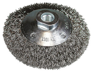 KEGELBORSTEL 100XM14X0.3 MET GEGOLFD STAALDRAAD