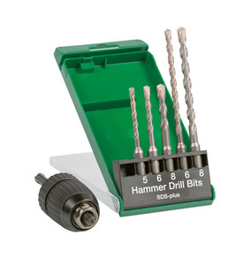 BORENSET SDS-PLUS MET SNELSPANBOORHOUDER EN SDS+ ADAPTER BORENSET SDS-PLUS MET SNELSPANBOORHOUDER EN SDS+ ADAPTER