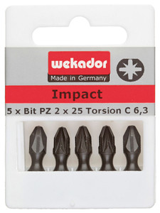 SET DE 5 EMBOUTS "TOP FIVE" - IMPACT-TORSION - PZ2 - 25 MM - PRIX PAR SET SET DE 5 EMBOUTS "TOP FIVE" - IMPACT-TORSION - PZ2 - 25 MM - PRIX PAR SET