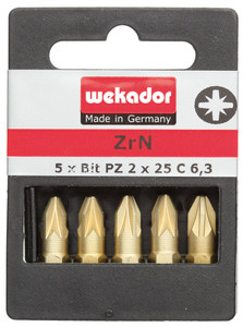 SET DE 5 EMBOUTS "TOP FIVE" - ZRN-TORSION - PZ2 - 25 MM - PRIX PAR SET SET DE 5 EMBOUTS "TOP FIVE" - ZRN-TORSION - PZ2 - 25 MM - PRIX PAR SET