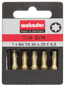 SET DE 5 EMBOUTS "TOP FIVE" - ZRN-TORSION - TX 40 - 25 MM - PRIX PAR SET SET DE 5 EMBOUTS "TOP FIVE" - ZRN-TORSION - TX 40 - 25 MM - PRIX PAR SET