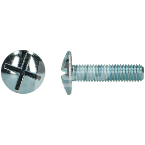 PLATBOLKOPSCHROEF DUBBEL GLEUF M8X25 ZN