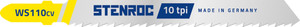 DECOUPEERZAAGBLAD HOUT (5ST)- WS110CV, 100 MM X 10TPI (EX IR 10504219) DECOUPEERZAAGBLAD HOUT (5ST)- WS110CV, 100 MM X 10TPI (EX IR 10504219)