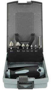 FRAISE A CHANFRAINER 90° SET 8-PCS