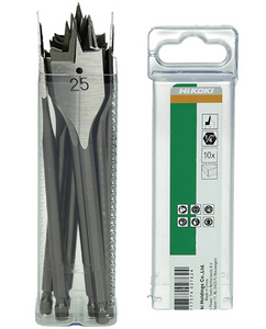 FORET PLAT POUR BOIS D.6.0X150MM  1/4" HEXAGONAL (10 PIÈCES)