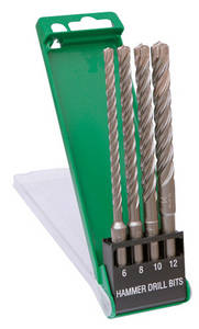 FORET SDS-PLUS EN CASSETTE TÊTE COMPLETE EN MÉTAL DUR 6/8/10/12 X 165MM