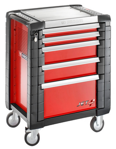 SERVANTE JETM3 5 TIROIRS ROUGE