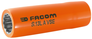 DOUILLE 1/2 LONGUE ISOLEE 12MM